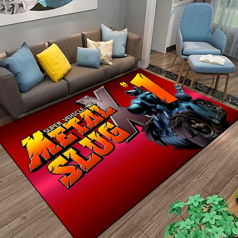 Retro Game Metal-Slug Gamer Cartoon Carpet Rug for Home Living Room Bedroom Sofa Doormat Decor,kids Area Rug coffee tables