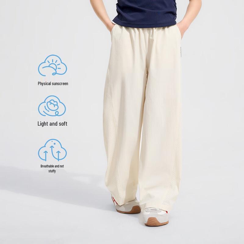 Girls' Lightweight Breathable Wide-Leg Summer Pants