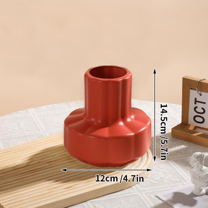 Chinesischer Stil Plastikvase Imitation Porzellan Blumentopf Kreativer Blumenarrangementsbehälter Trocken Nass Raum Desktop Dekor