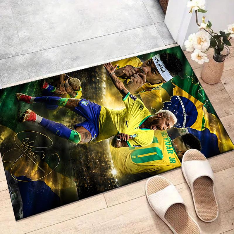 1pc Neymar Design Printed Area Rug Carpet for Bedroom Living Room Home Decor Rugs Mat Non Slip Mat Rug for Bedside