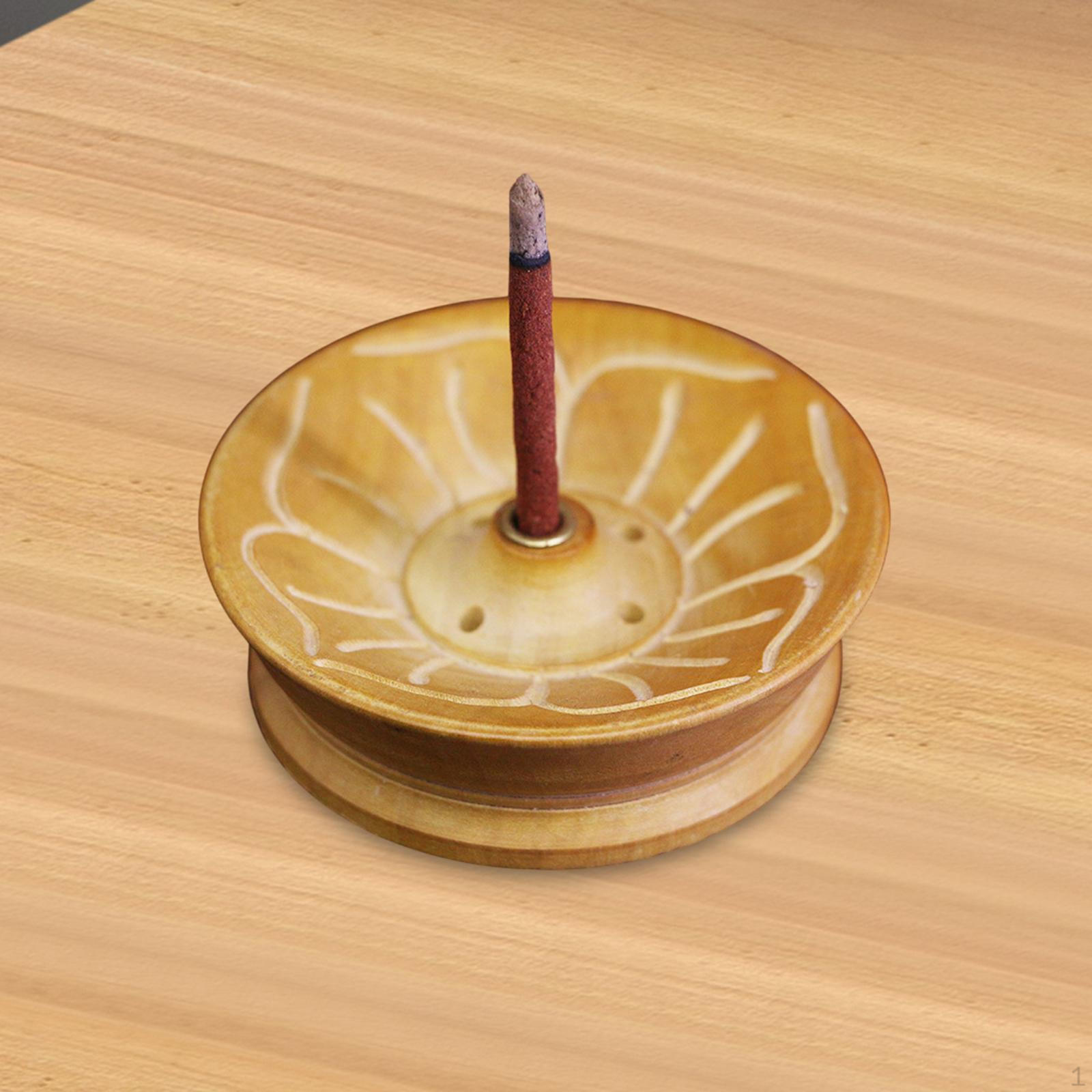 

Декоративная деревянная курильница для благовоний для спальни и фермерского дома Round