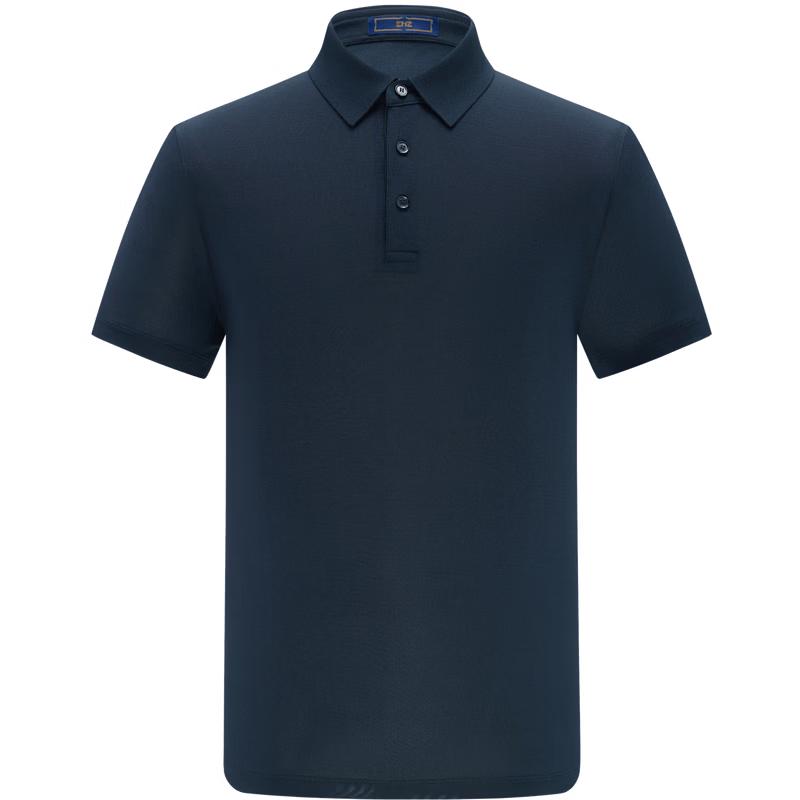 EMZ Erdos Men s Silk Blend Short Sleeve Polo Shirt L