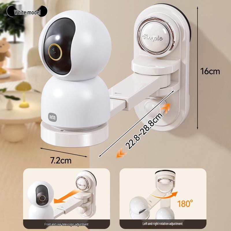 

Suction Cup Wall-Mount Shelf for Monitors, Cameras, or Routers - No Drilling Required