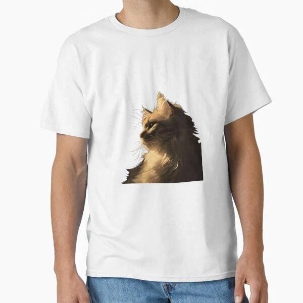 Cat Owner Aesthetic Cat Cat Silhouette Cla Made In Usaaus Tshirt S2xl S