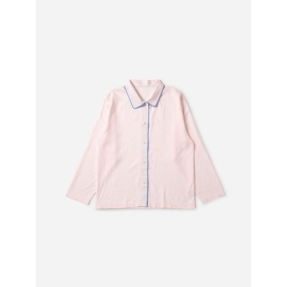 

Daiso [публичный] Пижамный топ с кантом M Розовый