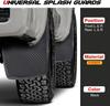 4Pcs Universal Rubber Mudflaps, Front Rear Splash Guards for Car SUV Truck, 21x36cm