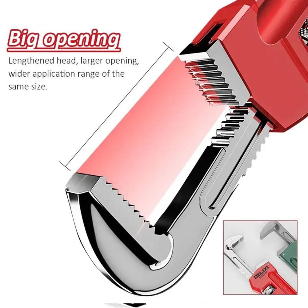 Multifunctional Pipe Pliers 14-inch German Pipe Pliers Universal Throat Pliers Straight Handle Style Quick Water Pipe Wrench