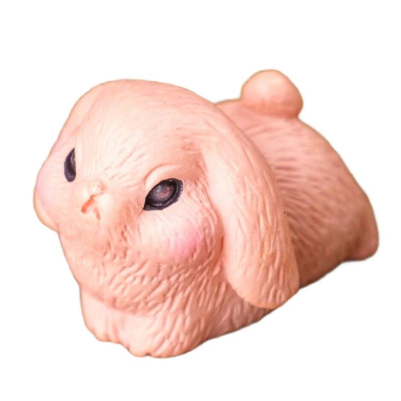 10Pcs Miniature Rabbit Figurines Resin Animal Statues Perfectly for Easter Decorations and Birthday Cake Toppers