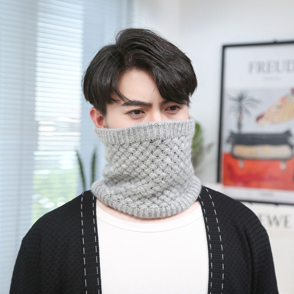 Comfortable Soft Neck Gaiters Thick Snood Neck Warmer Autumn Winter Thermal Neckerchief Knitted Scarf