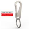 Men's Titanium Alloy Waist Keychain with Thick Circle Keyring.