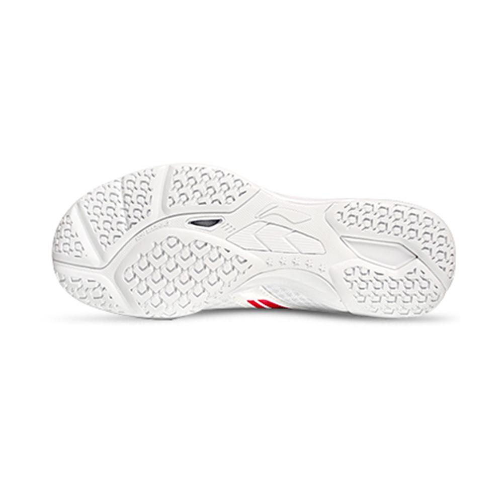 Li Ning Comfortable Simple Shock Absorbing Wear Resistant Breathable Non Slip Low Top Training Shoes Unisex Sneakers White Black Red APTU005-3
