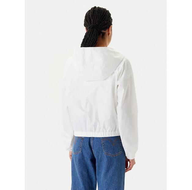 Windbreaker Tommy Jeans Jacquard DW0DW20952 Ecru, Loose Fit