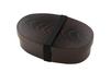 Kano Oval Lunch Mocha Microwave and Dishwasher Made In with Wappa Magewappa Lunch Bento Box [Magewappa-style Box, Brown, 72760] Safe, Japan, Band,