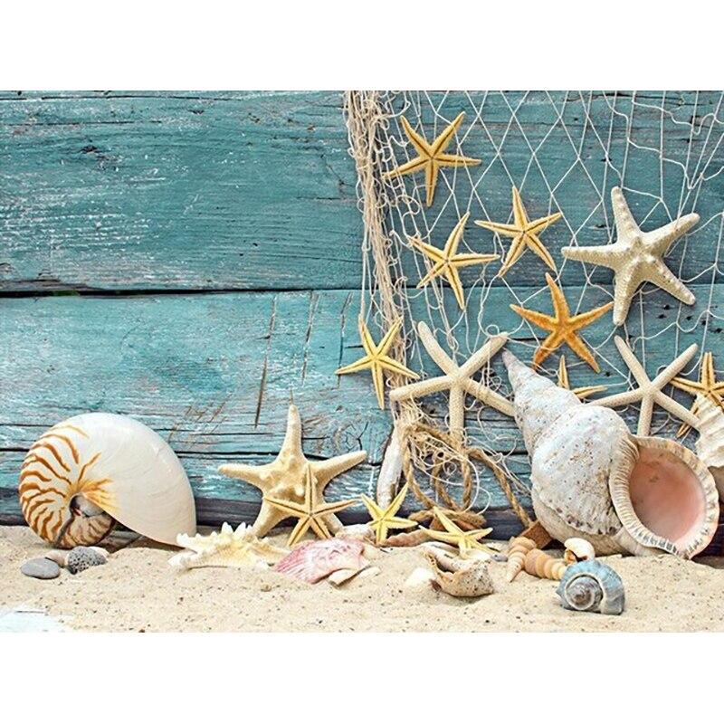 New 5D DIY Sea View Diamond Painting Starfish Diamond Embroidery Animal Cross Stitch Full Round Drill Home Decor Art Gift