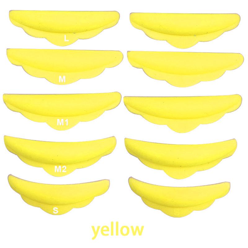 10Pcs Reusable Eyelash Lifting Kit Silicone Lamination Pad Eyelash Perm Rods 3D False Eyelashes Extension Curler Pad Makeup Tool