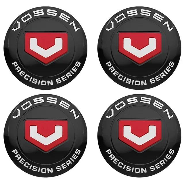 4Pcs 56mm+60mm Vossen Car Hub Center Wheel Caps Emblem Badge Decals Styling Sticker Accessories