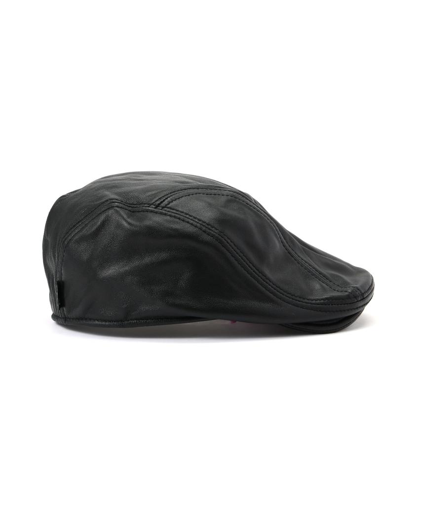 Schott Leather Hunting F Cap, Men's 010, Black, 782-5974007