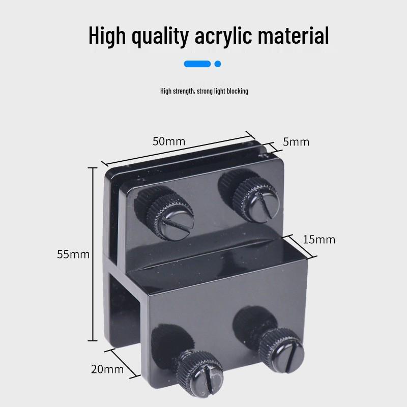 

Anti-Escape Divider Bracket for Turtle/Crab Tanks: Height-Enhancing Light-Blocking Baffle