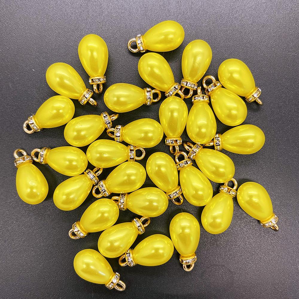 Lustrous Teardrop Imitation Pearl Pendant DIY Charm Jewelry Accessories