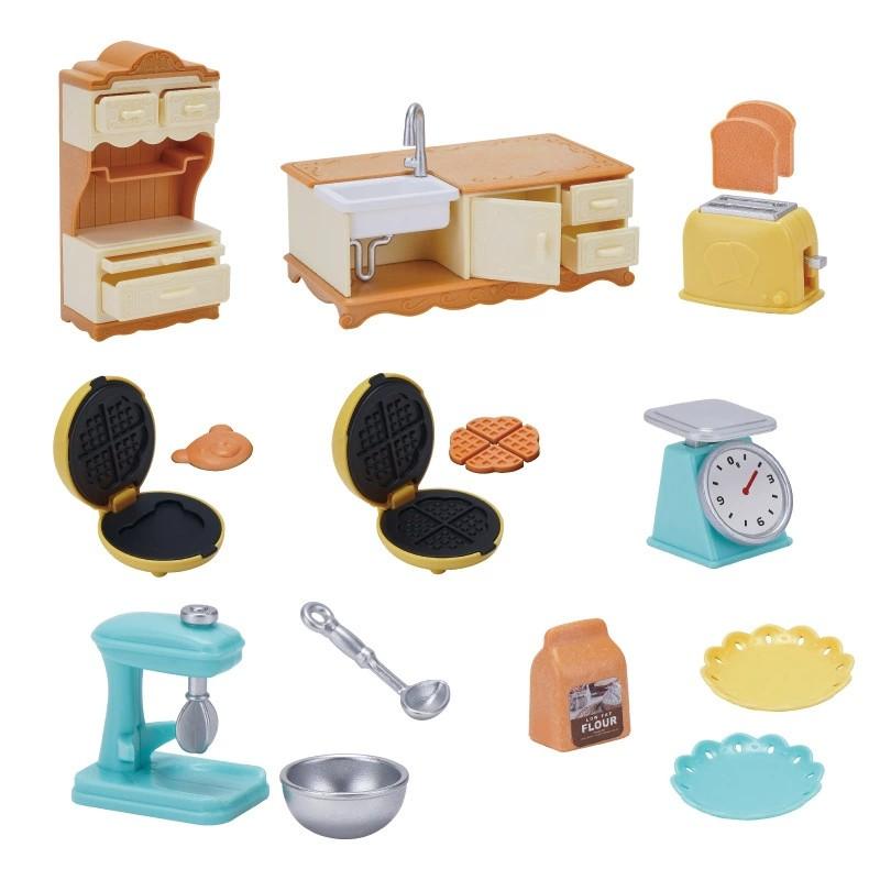 Miniature Dollhouse Furniture 1/12 Miniature Toys Girl Dolls Accessories Bedroom Bathroom Dollhouse Kit for Dolls