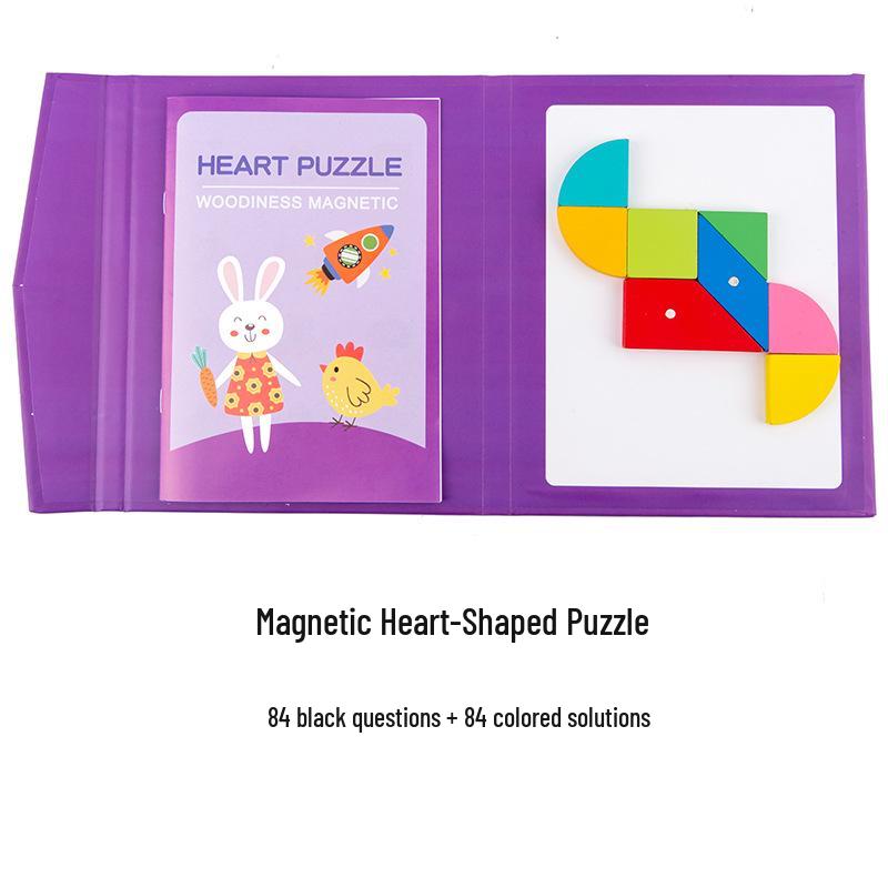 

Магнитная головоломка Танграм: Обучающий магнитный набор для детского сада и 1-2 классов