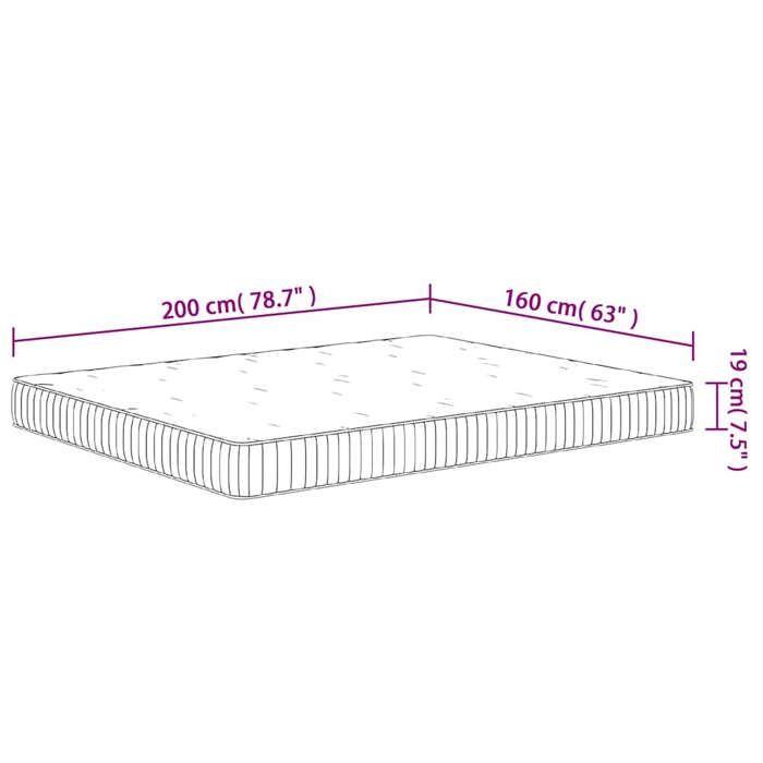 VidaXL Medium Pocket Spring Mattress 160x200 Cm 372818