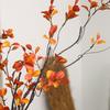 Withered Autumn Leaf Plant Bouquet Retro Fake Maple Leaf Branch Artificial Maple Leaf  Balcony