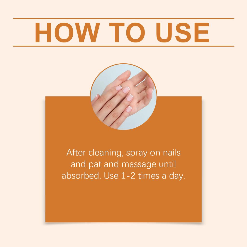 Nail Care Spray: Daily Gentle Nourishment, Improving The Cleaning Of The Nail Stratum Corneum, And Assisting In Nail Care 20ml