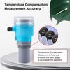 Niveau d'eau ultrasonique DC24V Mètre de niveau de profondeur d'eau et de liquide avec affichage LED et étanche Mètre de niveau de profondeur de liquide multifonctionnel pour aquarium