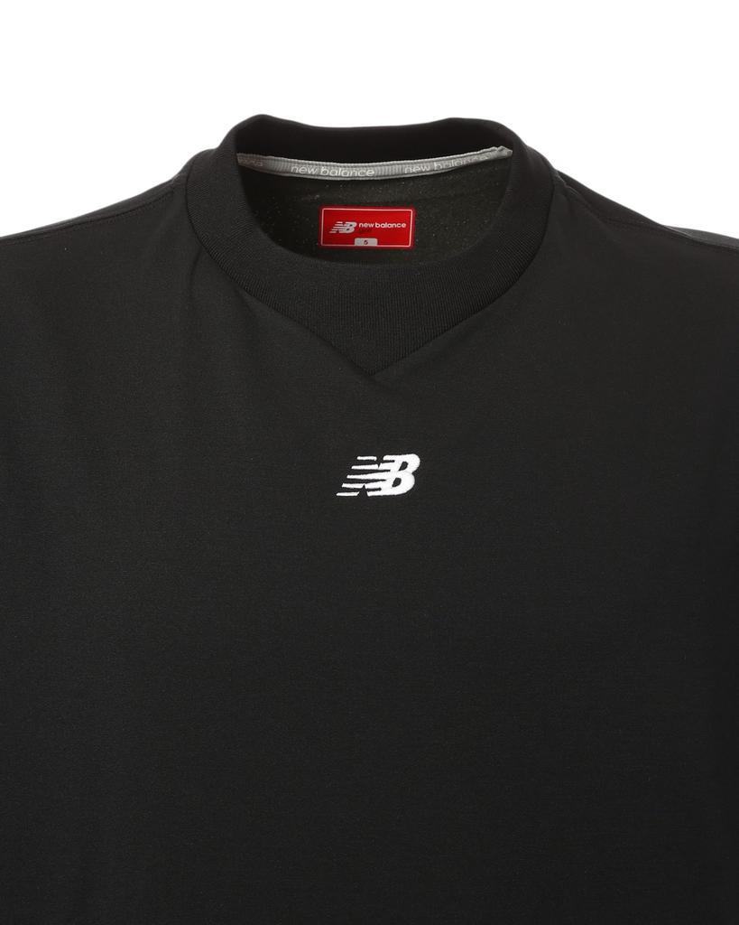 Bluză de trening de golf cu mânecă scurtă și gât rotund 5 [New Balance] pentru bărbați (Elastic/Compatibil cu set-up) / 012-5164001 010_Negru [L]