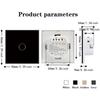 1/2/3 Gang Wall Light Switch Glass Panel Smart Switch Touch Sensor Switch  Lighting Control