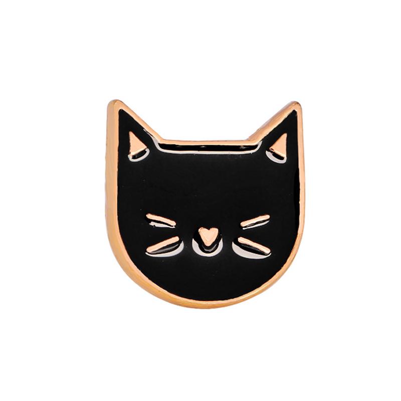 Black And White Cat Enamel Pins Hugging Cats Brooches Cartoon Cute Animal Backpack Lapel Custom Badges Jewelry Gifts For Friends