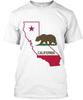 California - T-Shirt Made in the USA Taglie dalla S alla 5XL