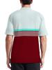 Printed Design – Not Textured Men's Color-Block Striped Short-Sleeve Golf Shirt with Lapel, Casual Style Slightly Stretch Regular Fit Summer Top,