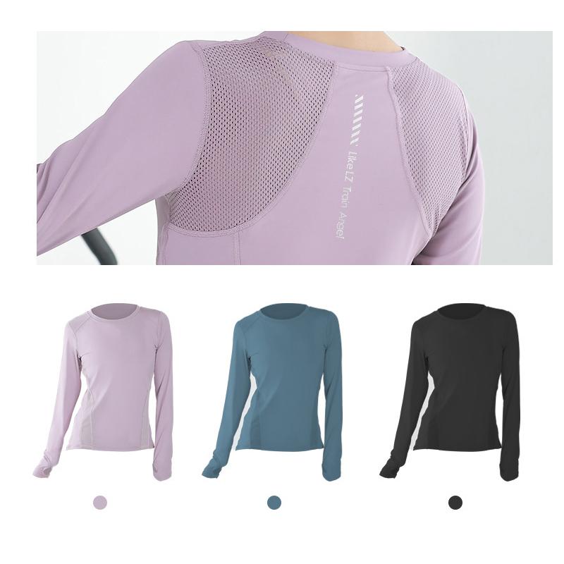 Long Sleeve Yoga T-Shirt Fitness Gym Top Women's Yoga Shirts Sport Top Women Gym Female Running T Shirt Active Wear