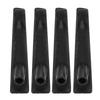 4pcs Rear Bumper Lip Spoiler Protective Trim Black Maintenance Replacement Universal