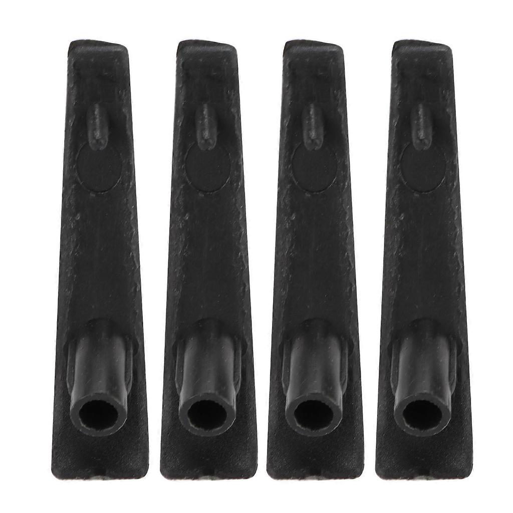 4pcs Rear Bumper Lip Spoiler Protective Trim Black Maintenance Replacement Universal