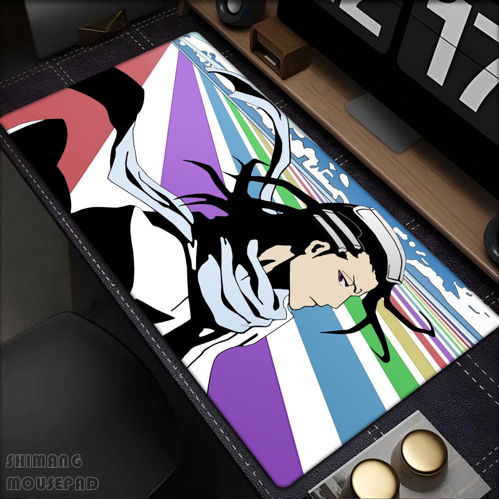Heißes Bleichmauspad Anime Groß Kuchiki Byakuya Mauspads Manga-Panel Laptop Büro Gummi Weich Tisch PC Gaming HD-Druckmatte