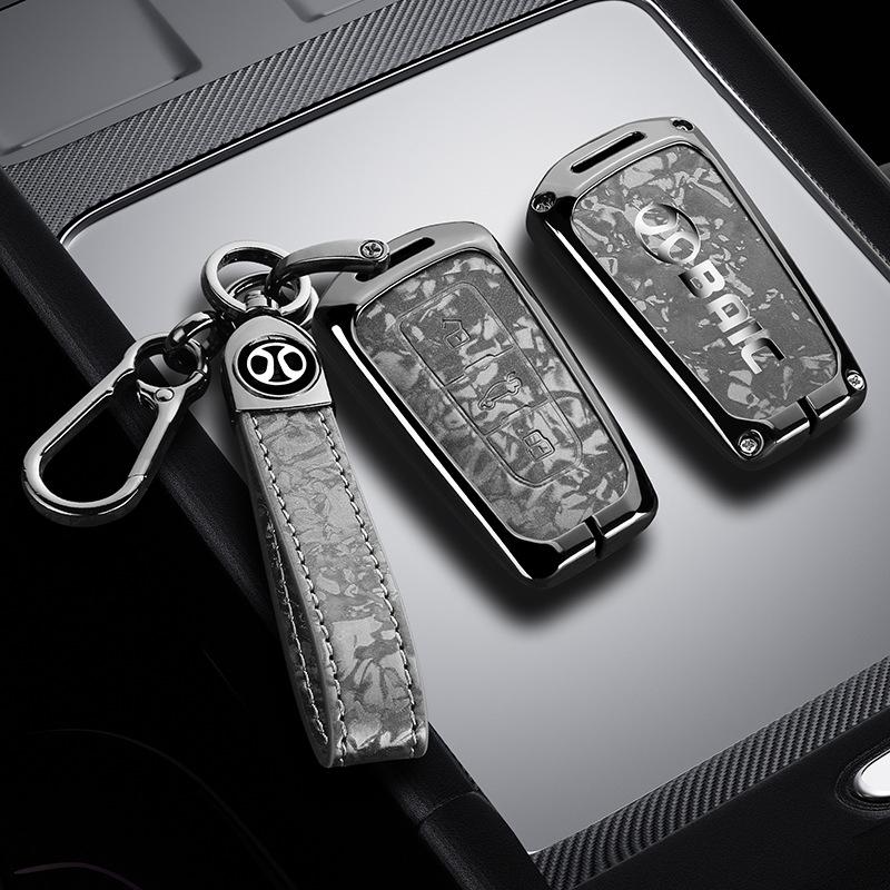BAIC Car Key Case for BJ20/X7/EU7/EU5 – Premium Metal Protective Hanging Bag for Men