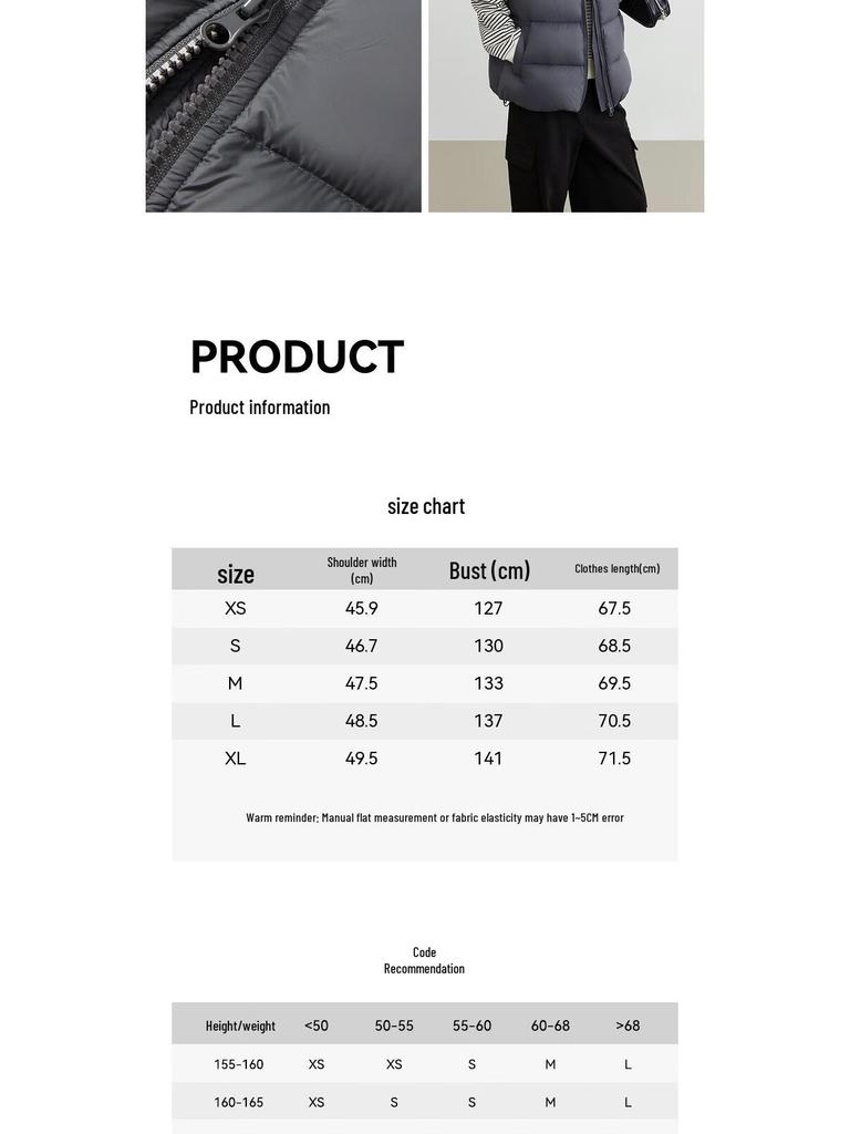 Elva' Island Women's Stand-Collar Down Vest