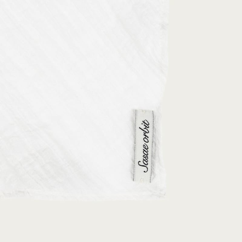 Sasaeorbit Basic scarf_White