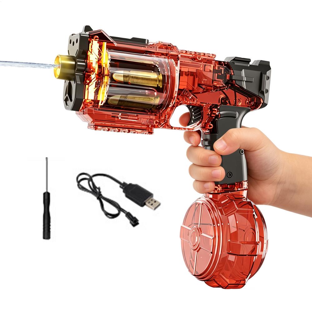 Water Toys for Kids Rechargeable High Speed Clear Outdoor Automatic Electric Water Spray Toys for Kids Adults Backyard Pool