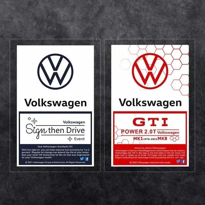 2025 Heiße JDM Statische Auto-Scheibenaufkleber Für Volkswagen Golf MK6 MK7 Passat Polo T5 Magotan Touran Scirocco Dekorative Embleme