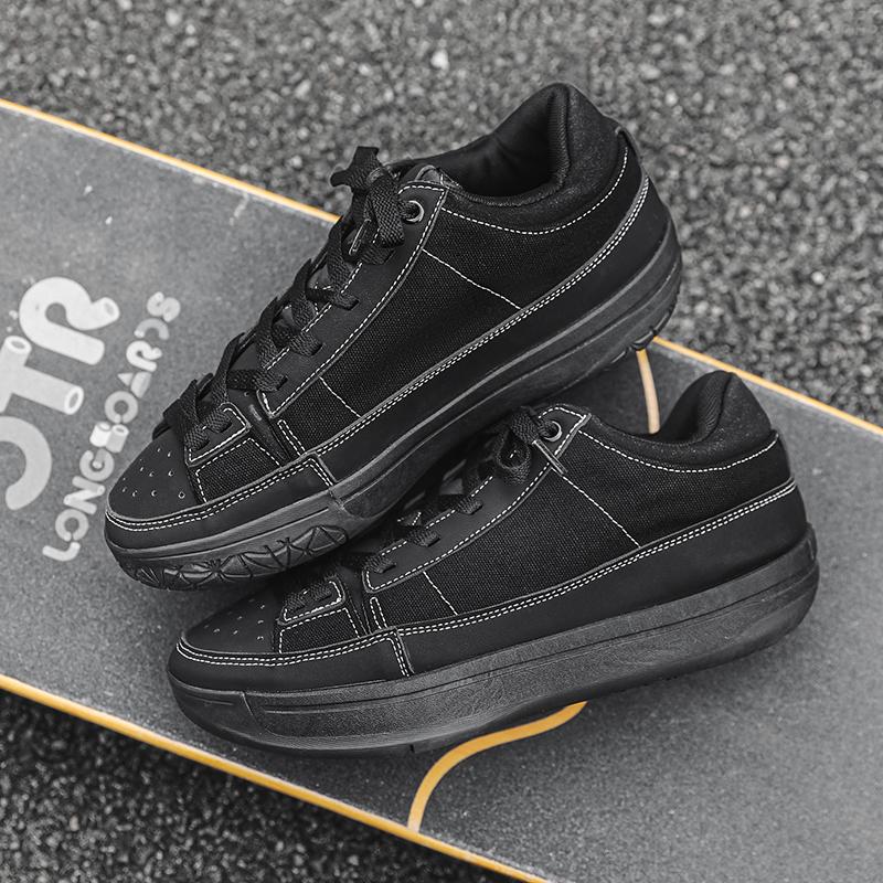 

Новые белые туфли для мальчиков летняя мода плоские легкие спортивные туфли повседневные низкие универсальные белые кеды для подростков 45 чёрный