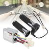 24V 500W Bicicletă Mânere Universale de Accelerație Controler cu Perii Mâner Antiderapant Accesoriu Bicicletă