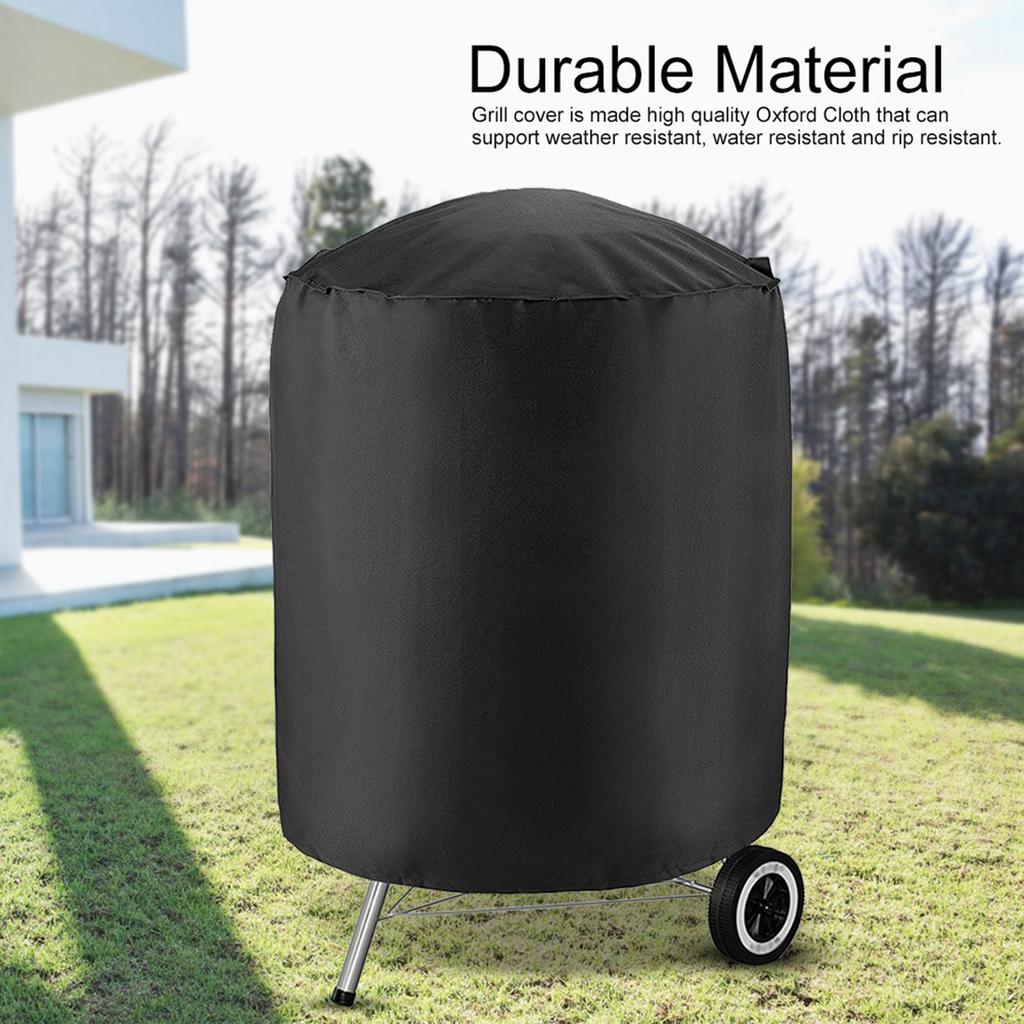 Wasserdichte Grillabdeckung für den Außenbereich, regendicht, langlebig, Staubschutz, Schwarz