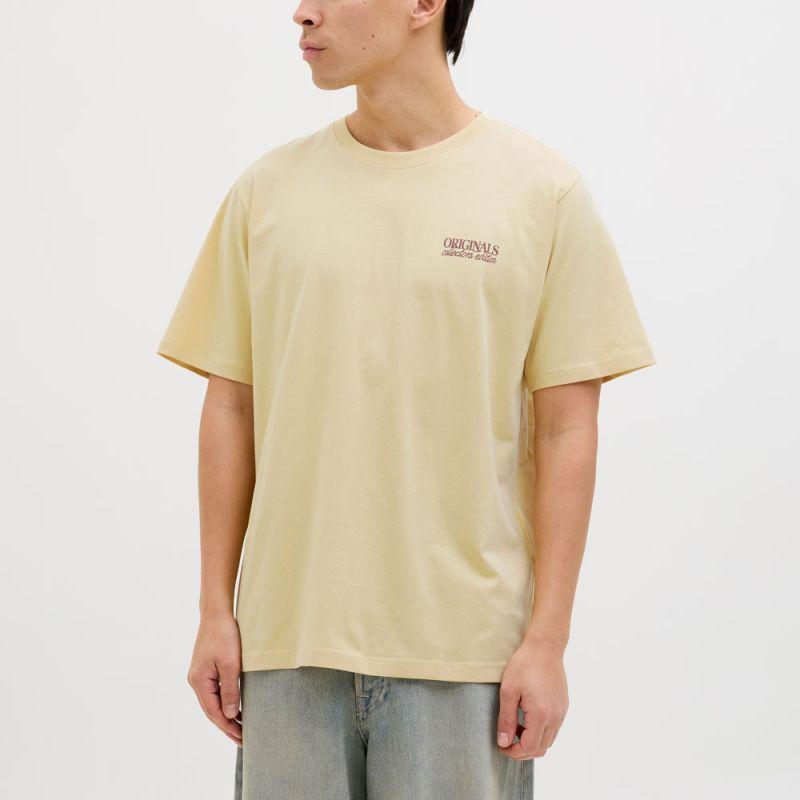 Tee shirt jwhmykonos italian straw 12276717 4285 Homme JACK  & JONES S жёлтый