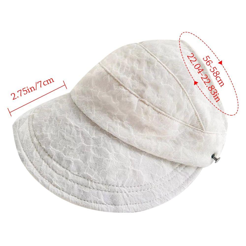 UV Protection Beach Caps Wide Brim Visors Summer Bucket Hat Women