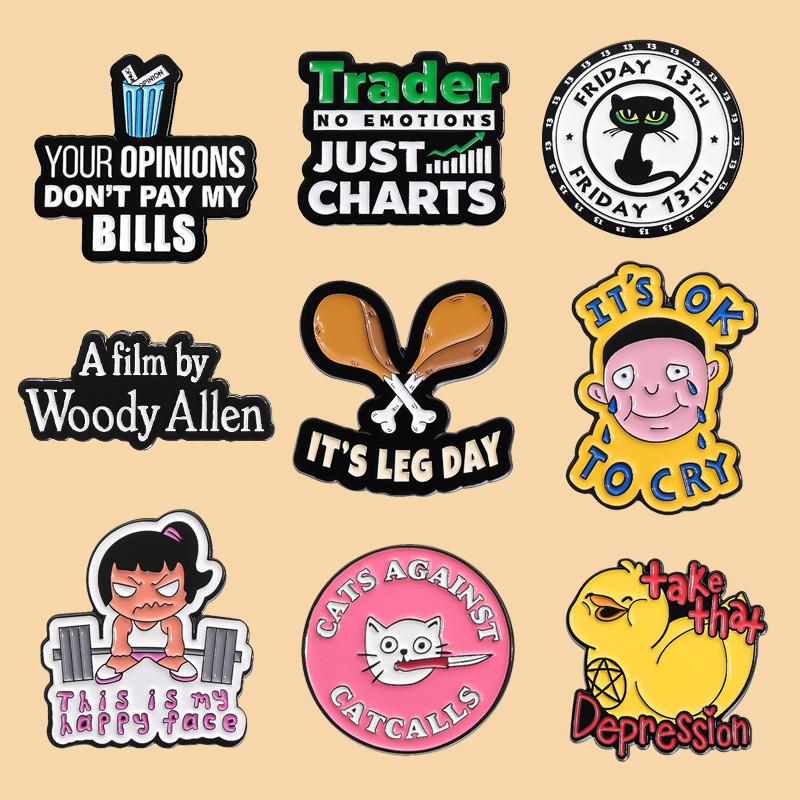 Unique Cartoon Character Duck And Chicken Leg Brooches Stylish Metal Accessories For Fashion Lovers