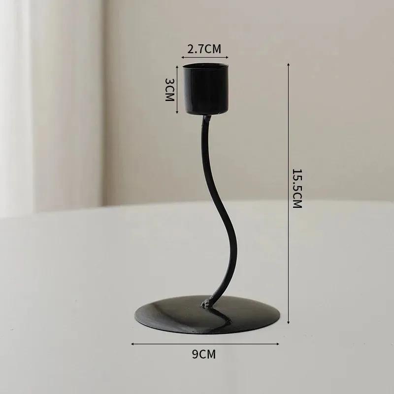 Candlestick Crafts Simple Nordic Desk Candle Ornament Candle Holder for Dining Room Decor Thanksgiving Wedding Festivals Gift